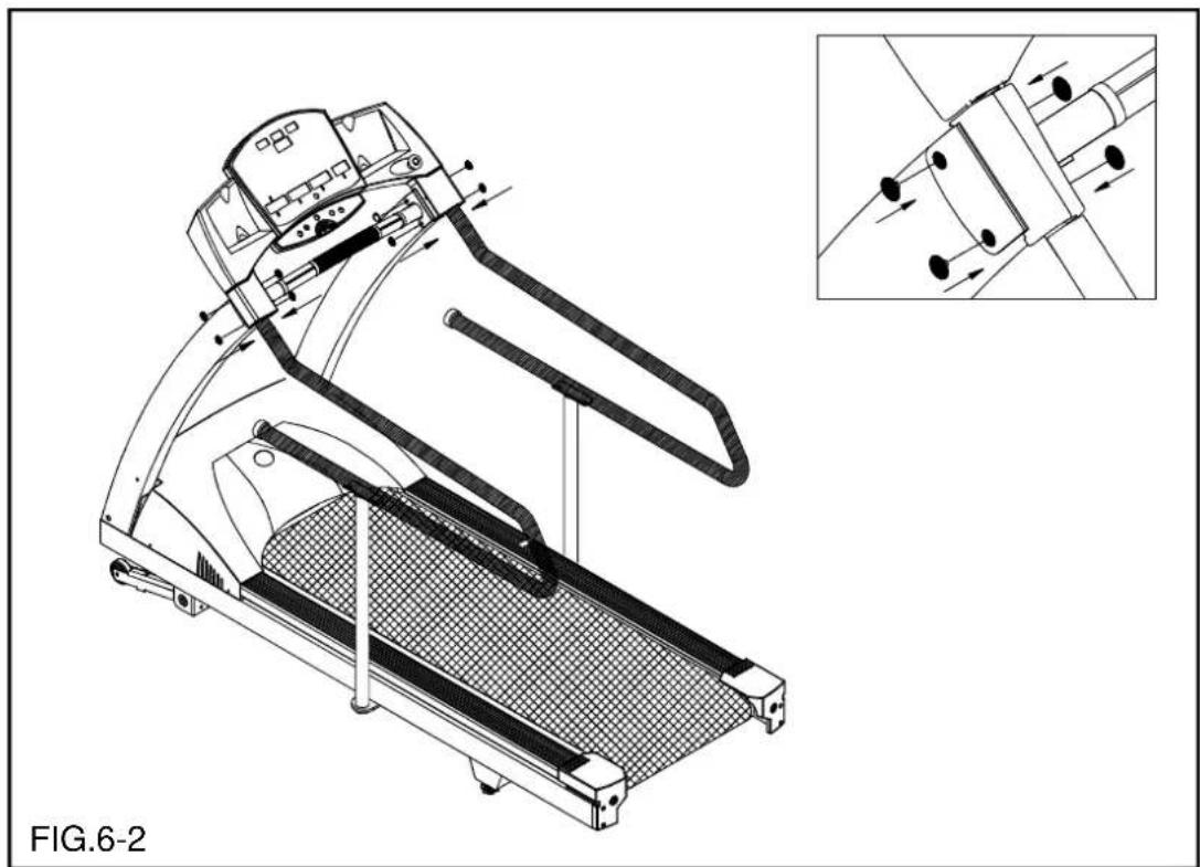 SportsArt 6300 - For medical handrail assembly: (New Type) - 3
