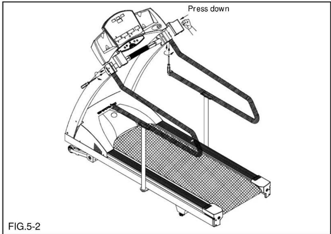 SportsArt 6300 - For medical handrail assembly: (New Type) - 2