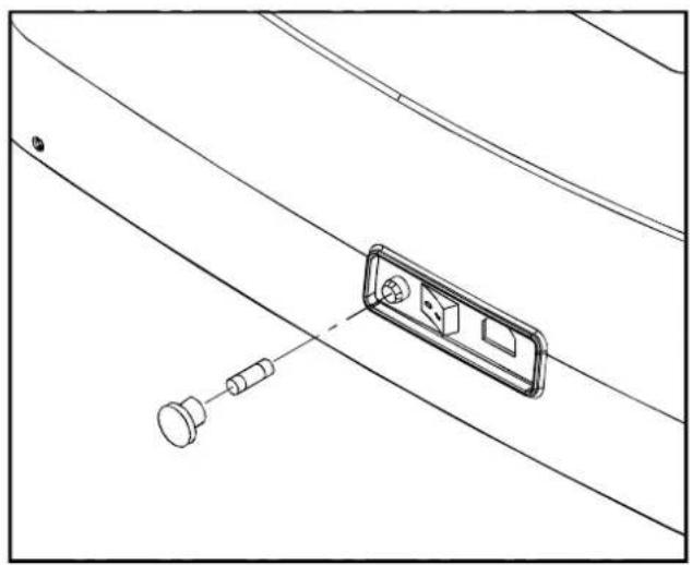 SportsArt T610 - CAUTION: MAKE SURE THE TREADMILL POWER PLUG IS REMOVED FROM THE POWER OUTLET BEFORE REPLACING THE FUSE. - 1