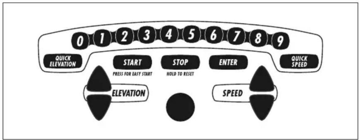 Vision Fitness T1450 - QUICK SPEED AND QUICK ELEVATION KEYS - 1