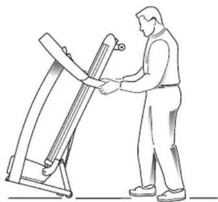 Vision Fitness T1450 - MOVING YOUR VISION FITNESS FOLDING TREADMILL - 1