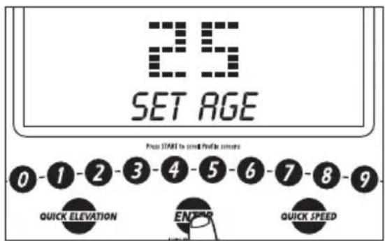 Vision Fitness T9550 Deluxe - ENTER AGE - 1