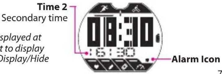Bryton Cardio 35 - Clock View - 2