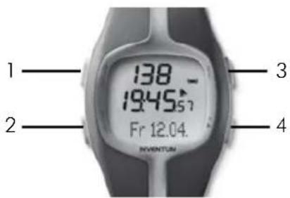 INVENTUM SH40 - Knöpfe der Pulsuhr - 1