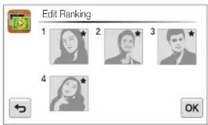 INVENTUM SH100 - In Playback mode, touch MENU → Face List. - 2