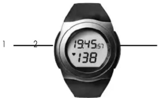 INVENTUM SH20 - Knoppen van het hartslag horloge - 1