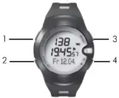 INVENTUM SH50 - Boutons du cardiofréquencemètre - 1