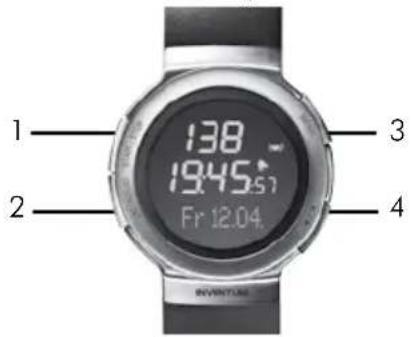 INVENTUM SH65 - Boutons du cardiofréquencemètre - 1