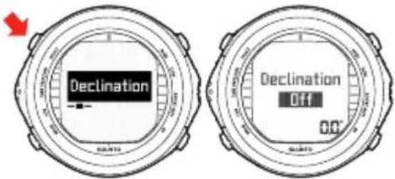 SUUNTO DX - Déclinaison - 1
