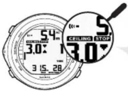 54 3.0" 3 15. 28 5 CEILING STOP 3.0°