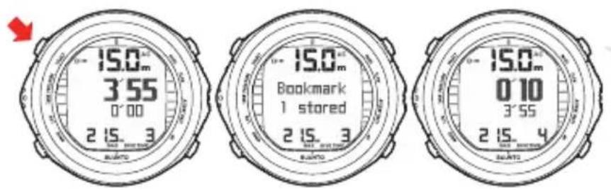 15.0m 3'55 0'00 2 15. 3 Bookmark 1 stored 2 15. 3 15.0m 0'10 3'55 2 15. 4