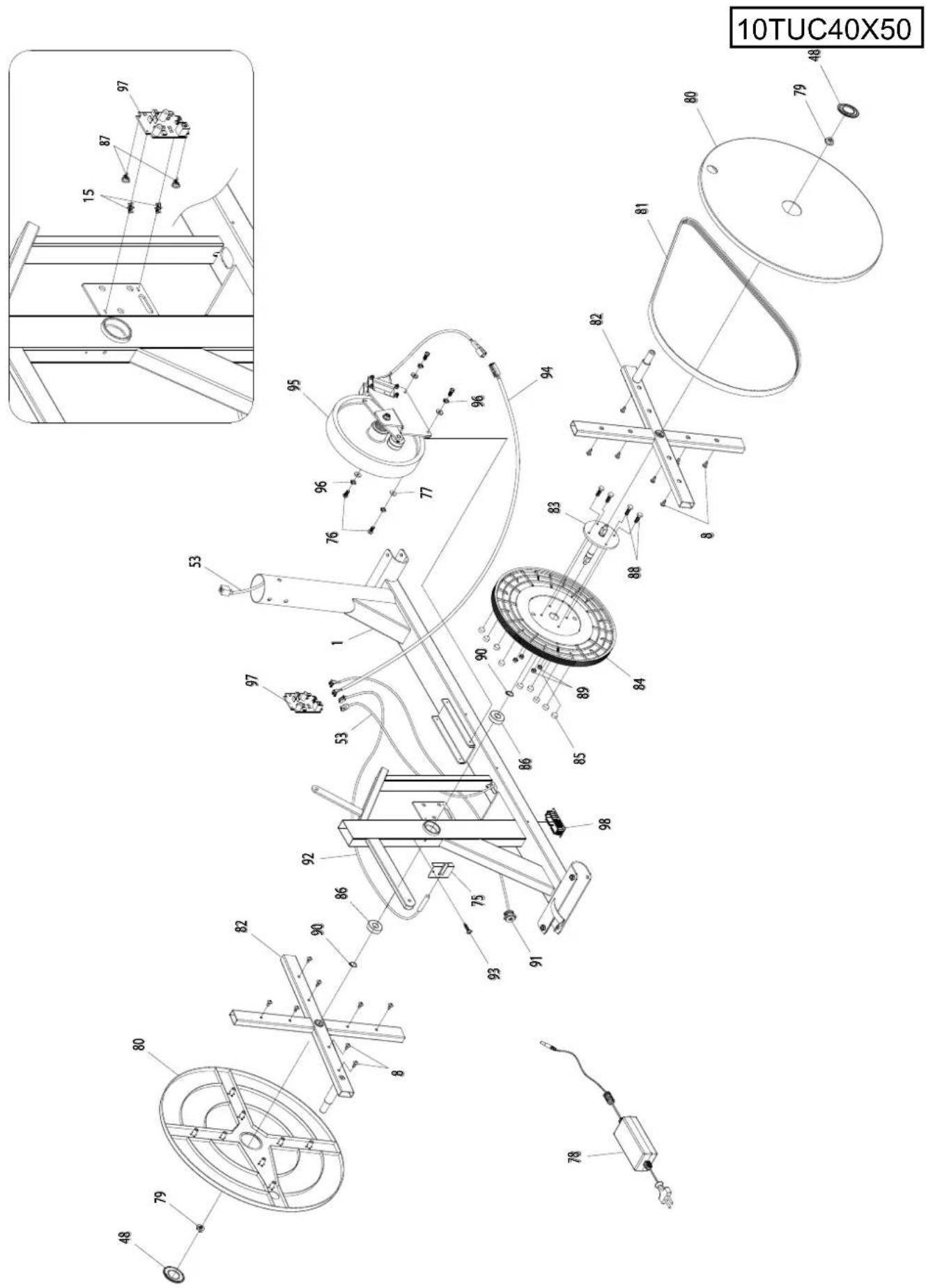 TUNTURI C40 - C40 EXPLODED VIEW - 2