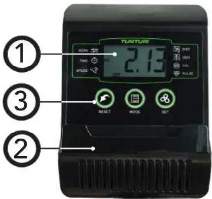TUNTURI Cardio Fit C30 - Ohjauspaneeli - 1