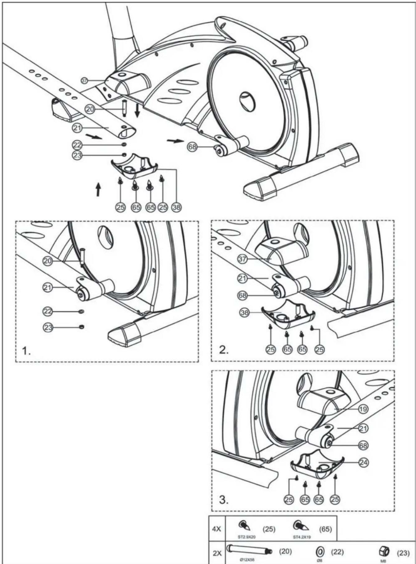 Finnlo 3252 Loxon - Montageschritte / Assembly steps Schritt / Step 1 - 4