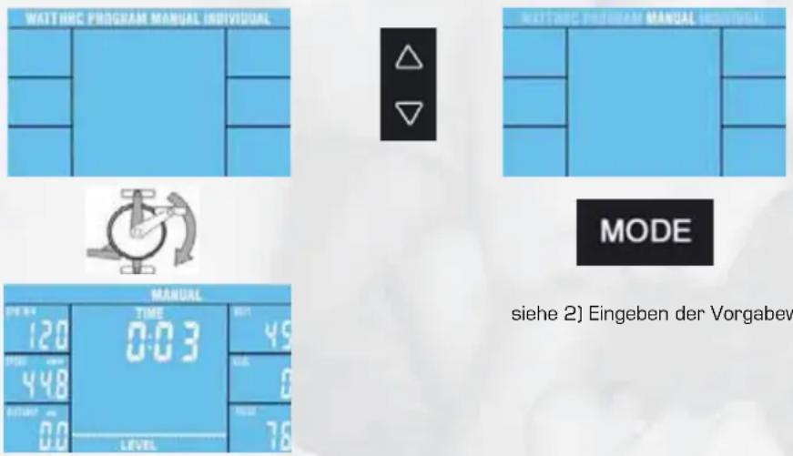 Finnlo 3278 Loxon XT - 1] MANUAL-Menü Auswahl - 1