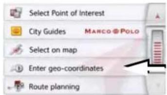 BECKER Revo.2 - Coordinate entry - 1