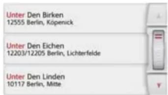 BECKER Revo.2 - Using the street list - 1