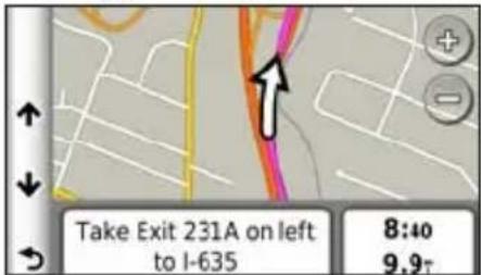 GARMIN nuLink! 1695 - Viewing the Next Turn - 1