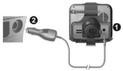 JVC KV-PX501 - Usar el cargador para automóvil - 1