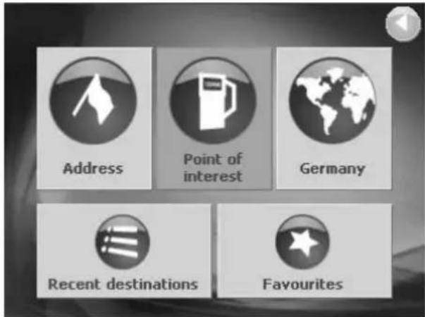 Address Point of interest Germany Recent destinations Favourites