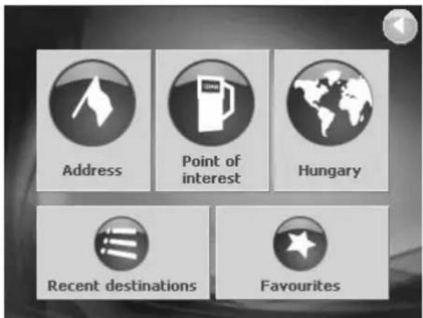Address Point of interest Hungary Recent destinations Favourites