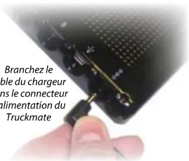 SNOOPER Truckmate S7000 - Mise sous tension du Truckmate en utilisant la batterie intégrée - 1