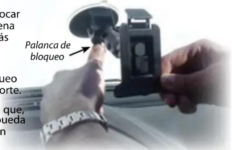 SNOOPER Truckmate S7000 - Instalación del dispositivo Truckmate con el soporte de ventosa para el parabrisas Puede montar el dispositivo Truckmate en el interior del parabrisas del vehículo empleando el soporte para parabrisas suministrado - 1