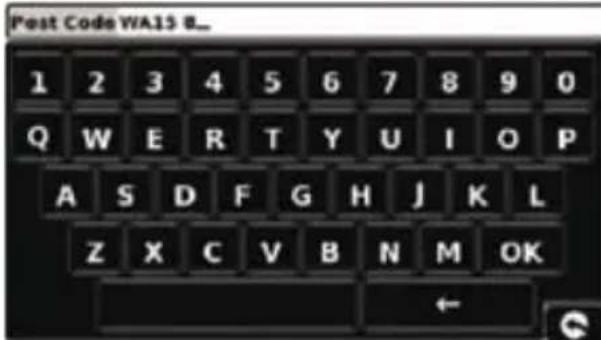 SNOOPER Truckmate S7000 - Quick Start Guide to Navigation using a post code - 4