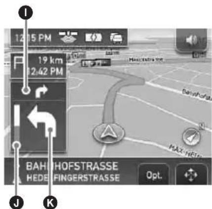 12:5 PM 19 km 2:42 PM BAH HOFSTRASSE HEDE FINGERSTRASSE Opt. J K