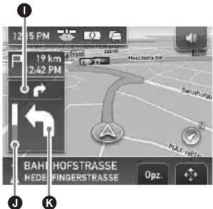 12:5 PM 19 km 2:42 PM BAHFHOFSTRASSE HEDEFINGERSTRASSE Opz. J K