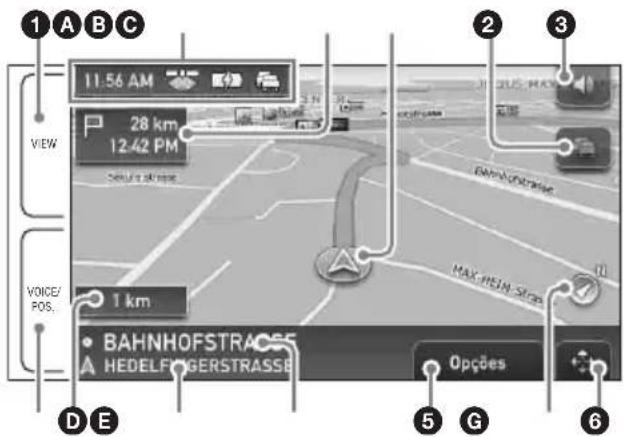 1 ABC 11.56 AM 28 km 12.42 PM VIEW VOICE/ POS. 1 km BAHNHOFSTRASS A HEDELE FINGERSTRASS Opções MAX-HEIN-STOP 5 G 6