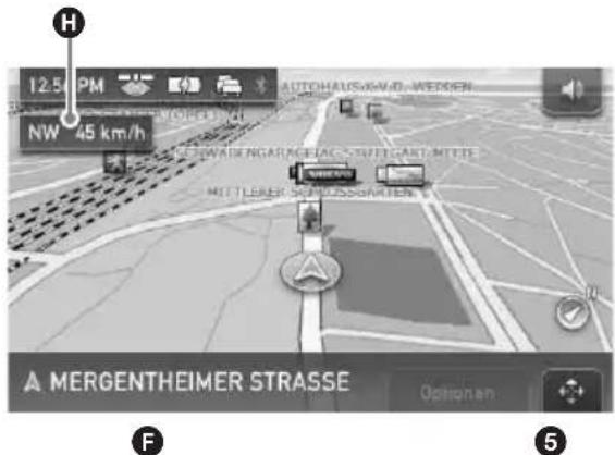 12:54 PM NW 45 km/h AUTOHAUSKAWID, WEDER MERRGENTHEIMER STRASSE A MERCENTHEIMER STRASSE F Optionen 5