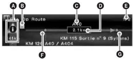 SONY NVX-HC1 - Informatie over verkeersgebeurtenissen weergeven - 1