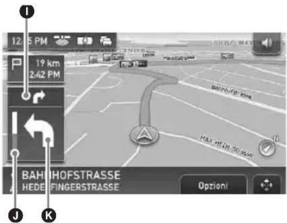 12:5 PM 19 km 2:62 PM BAH HOFSTRASSE HEDE FINGERSTRASSE Opzioni J K