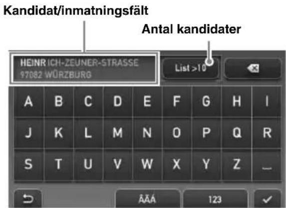 Kandidat/inmatningsfält Antal kandidater HEINR ICH-ZEUNER-STRASSE 97082 WÜRZBURG List >10 A B C D E F G H I J K L M N O P Q R S T U V W X Y Z _