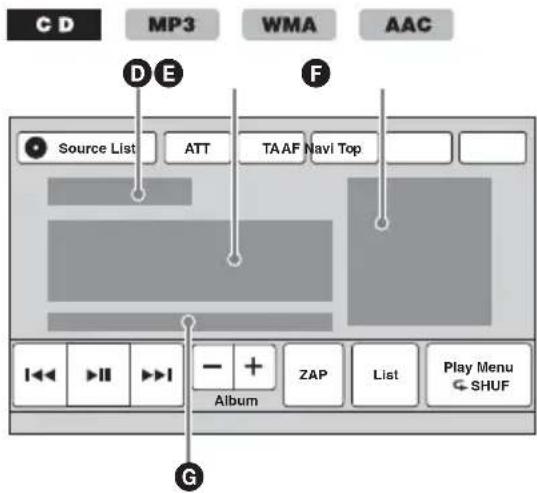 SONY XNV-770BT - Indications en cours de lecture - 2