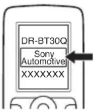 SONY XNV-770BT - Zoek dit apparaat vanaf het andere Bluetooth-apparaat. - 1