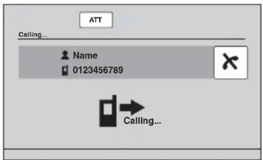 ATT Calling... Name 0123456789 Calling...