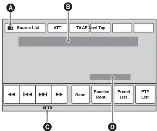 SONY XNV-770BT - ⑫"PTY List" - 1