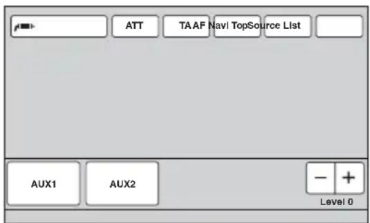 SONY XNV-770BT - Appuyez sur « Source List », puis sur « A U X ». - 1