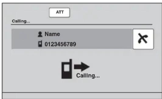 ATT Calling... Name 0123456789 Calling...