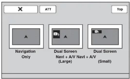 SONY XNV-770BT - Appuyez sur TOP, puis appuyez sur dans le menu principal. - 1