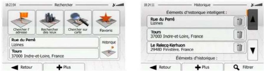 ZENEC ZE-NC2051D - Menu Chercher - 1