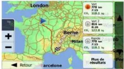 ZENEC ZE-NC3811D - Vérification des autres itinéraires lors de la planification de l'itinéraire - 5