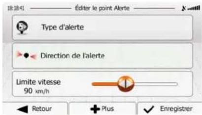 ZENEC ZE-NC3811D - Éditer le point Alerte - 1