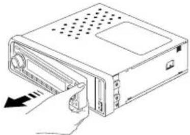 AKAI ACAC110UC - LOSHALEN VAN HET FRONTPANEEL - 1