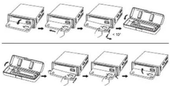 AKAI ACAC105UC - Bevestigen van het bedieningspaneel - 1