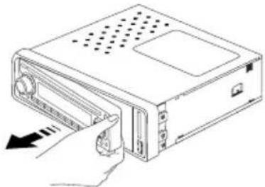 AKAI ACAC100UC - LOSHALEN VAN HET FRONTPANEEL - 1