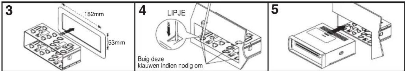 3 182mm 53mm 4 LIPJE Buig deze klauwen indien nodig om 5