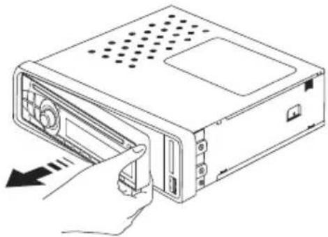AKAI ACAC120UC - LOSHALEN VAN HET FRONTPANEEL - 1